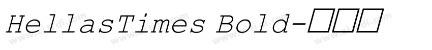 HellasTimes Bold字体转换